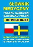 Słownik medyczny polsko-szwedzki szwedzko-polski + definicje haseł 